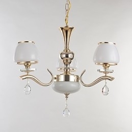 Designer Touch Decorative Modern Contemporary Electroplated Feature for Crystal Metal Chandelier