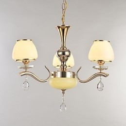 Designer Touch Decorative Modern Contemporary Electroplated Feature for Crystal Metal Chandelier