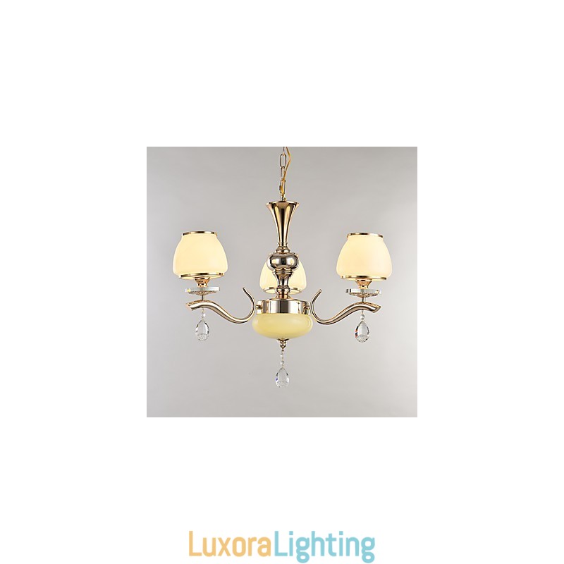 Designer Touch Decorative Modern Contemporary Electroplated Feature for Crystal Metal Chandelier