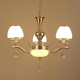 Designer Touch Decorative Modern Contemporary Electroplated Feature for Crystal Metal Chandelier