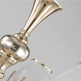 Designer Touch Decorative Modern Contemporary Electroplated Feature for Crystal Metal Chandelier