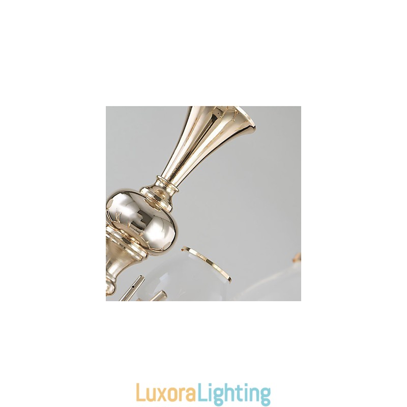 Designer Touch Decorative Modern Contemporary Electroplated Feature for Crystal Metal Chandelier