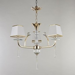Designer Touch Decorative Modern Contemporary Electroplated Feature for Crystal Metal Chandelier