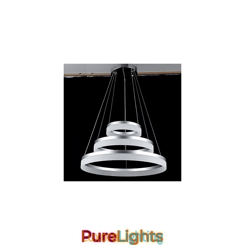 Designer Touch Decorative Round Chandelier Lights Lighting Modern Acrylic Lamps Luxurious Three Rings Ceiling Light Fixtures