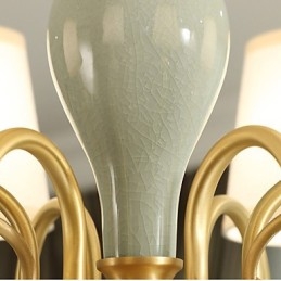 Designer Touch Decorative Chandelier Traditional Classic Country Brass Feature for Mini Style Metal 8 Bulbs