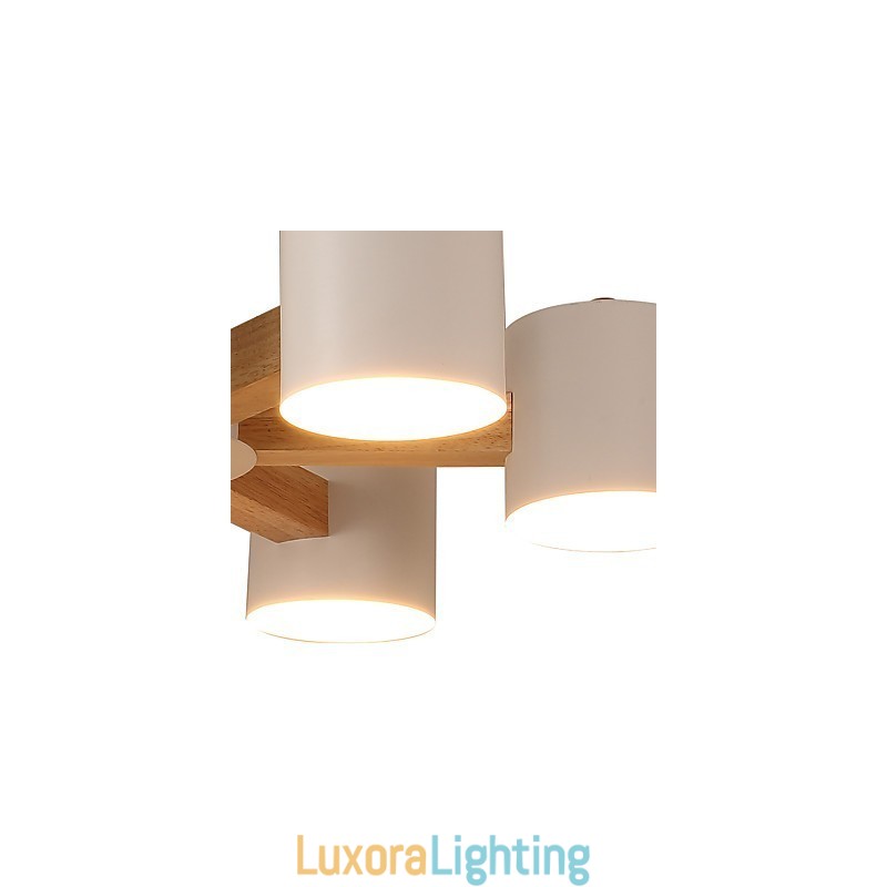 Designer Touch Decorative 6 Lights Chandelier Modern Contemporary Traditional Classic Vintage Country Wood Feature for Wood