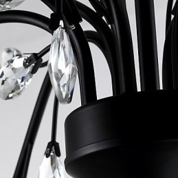 Designer Touch Decorative 12 Lights Crystal Chandelier Modern Contemporary Traditional Classic Vintage Retro Country Painting Feature