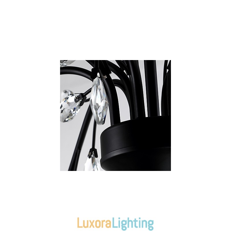 Designer Touch Decorative 12 Lights Crystal Chandelier Modern Contemporary Traditional Classic Vintage Retro Country Painting Feature