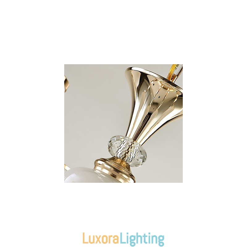 Designer Touch Decorative Chandelier Modern Contemporary Electroplated Feature for Crystal Metal