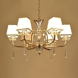 Designer Touch Decorative Chandelier Modern Contemporary Electroplated Feature for Crystal Metal