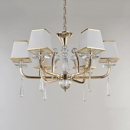 Designer Touch Decorative Chandelier Modern Contemporary Electroplated Feature for Crystal Metal
