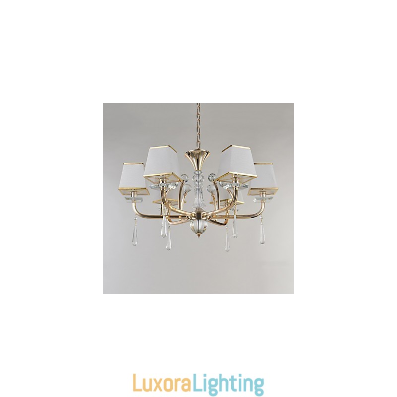 Designer Touch Decorative Chandelier Modern Contemporary Electroplated Feature for Crystal Metal