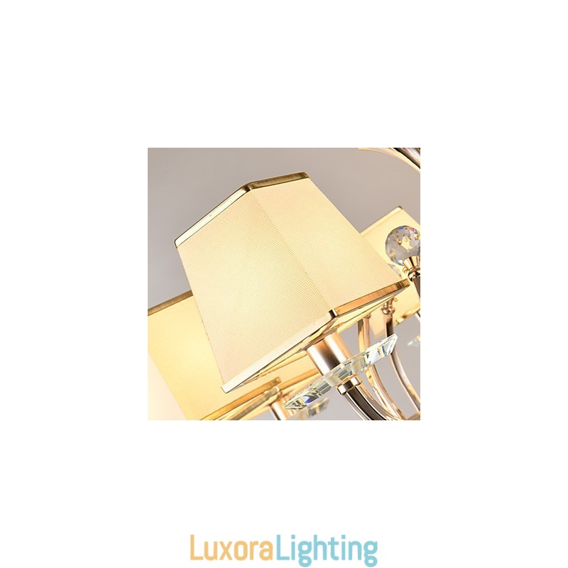 Designer Touch Decorative Chandelier Modern Contemporary Electroplated Feature for Crystal Metal