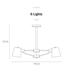 Designer Touch Decorative Multi Colours Macaron Wood Vintage Painting Feature Metal Chandelier