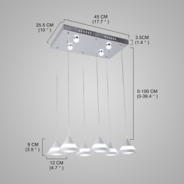 Designer Touch Decorative Pendant Light Modern Contemporary for Acrylic