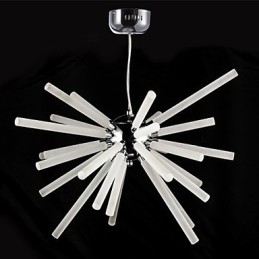 Designer Touch Decorative Globe Chrome Feature for Crystal Metal Chandelier