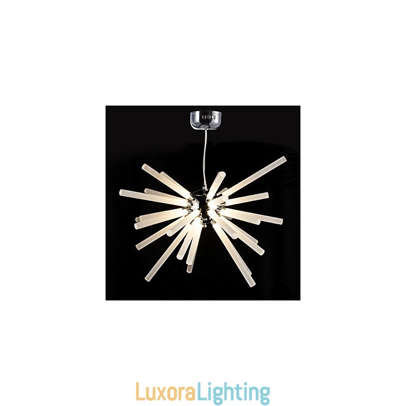 Designer Touch Decorative Globe Chrome Feature for Crystal Metal Chandelier