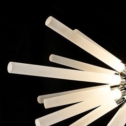 Designer Touch Decorative Globe Chrome Feature for Crystal Metal Chandelier