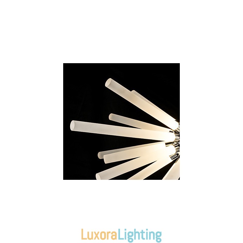 Designer Touch Decorative Globe Chrome Feature for Crystal Metal Chandelier