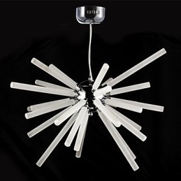 Designer Touch Decorative Globe Chrome Feature for Crystal Metal Chandelier