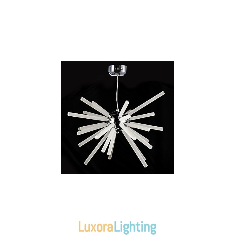 Designer Touch Decorative Globe Chrome Feature for Crystal Metal Chandelier