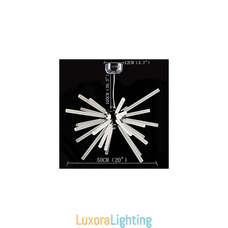 Designer Touch Decorative Globe Chrome Feature for Crystal Metal Chandelier