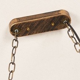 Designer Touch Decorative Rustic Lodge Vintage Retro Country Globe Painting Feature for Mini Style Designers Metal Chandelier