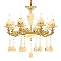 Designer Touch Decorative European Style Atmosphere Zinc Alloy Crystal Home Chandelier