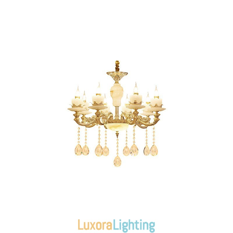 Designer Touch Decorative European Style Atmosphere Zinc Alloy Crystal Home Chandelier