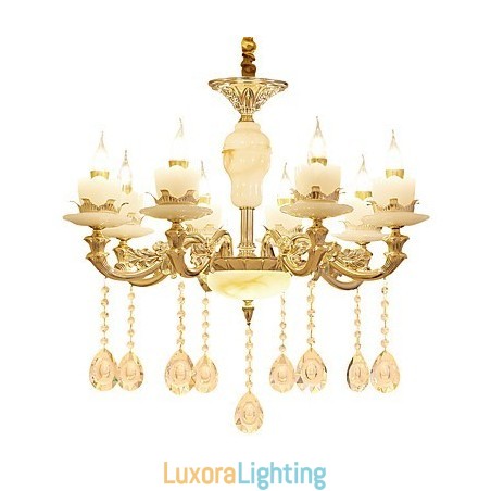 Designer Touch Decorative European Style Atmosphere Zinc Alloy Crystal Home Chandelier