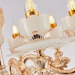 Designer Touch Decorative European Style Atmosphere Zinc Alloy Crystal Home Chandelier