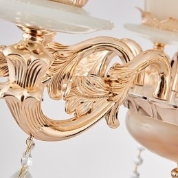 Designer Touch Decorative European Style Atmosphere Zinc Alloy Crystal Home Chandelier