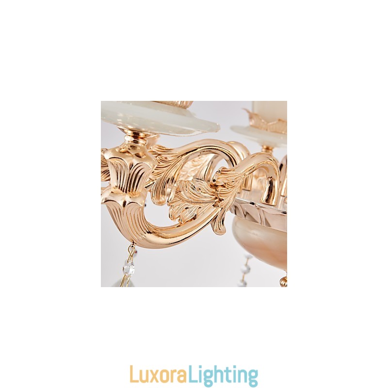 Designer Touch Decorative European Style Atmosphere Zinc Alloy Crystal Home Chandelier