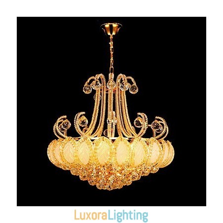 Designer Touch Decorative Modern Luxury Chandelier Crystal Pendant Light Diameter 50CM Contains 8 Bulbs
