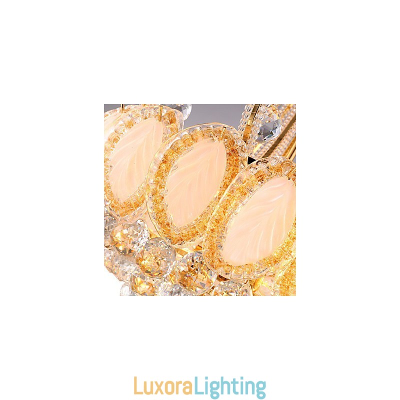 Designer Touch Decorative Modern Luxury Chandelier Crystal Pendant Light Diameter 50CM Contains 8 Bulbs