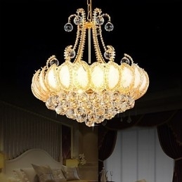 Designer Touch Decorative Modern Luxury Chandelier Crystal Pendant Light Diameter 50CM Contains 8 Bulbs
