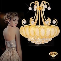 Designer Touch Decorative Modern Luxury Chandelier Crystal Pendant Light Diameter 50CM Contains 8 Bulbs