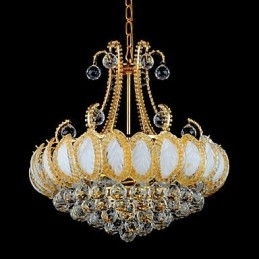 Designer Touch Decorative Modern Luxury Chandelier Crystal Pendant Light Diameter 50CM Contains 8 Bulbs