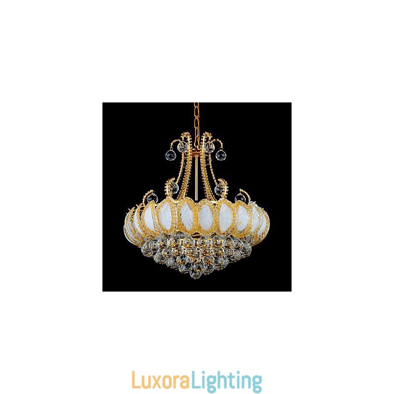 Designer Touch Decorative Modern Luxury Chandelier Crystal Pendant Light Diameter 50CM Contains 8 Bulbs