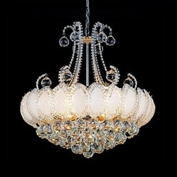 Designer Touch Decorative Modern Luxury Chandelier Crystal Pendant Light Diameter 50CM Contains 8 Bulbs