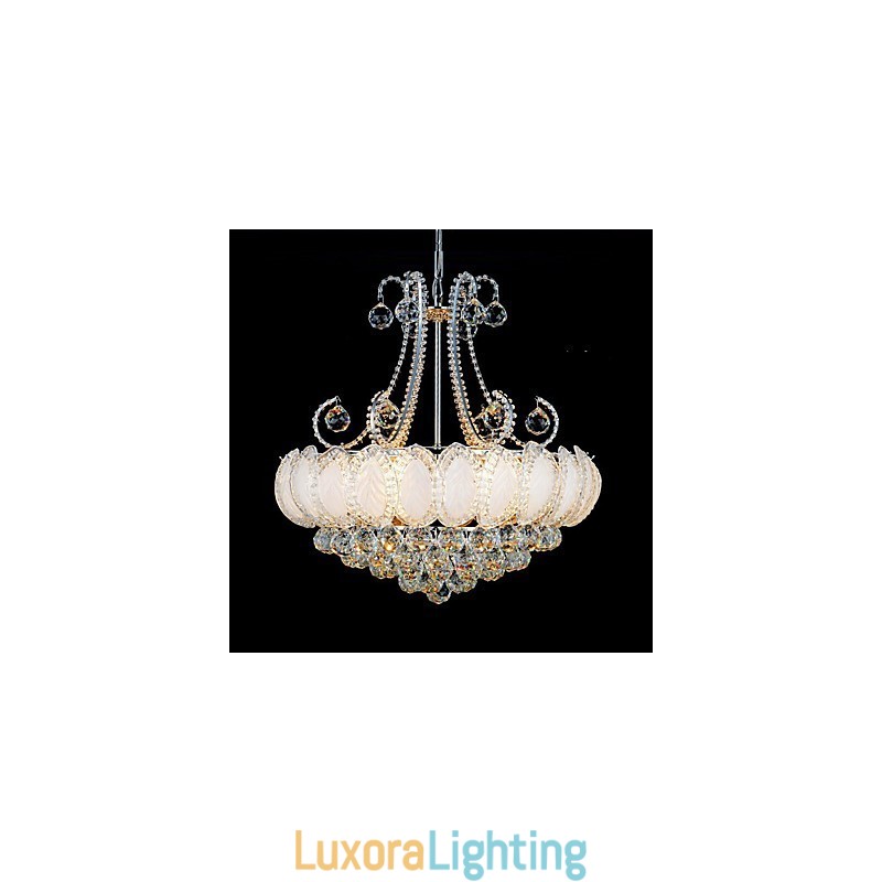 Designer Touch Decorative Modern Luxury Chandelier Crystal Pendant Light Diameter 50CM Contains 8 Bulbs