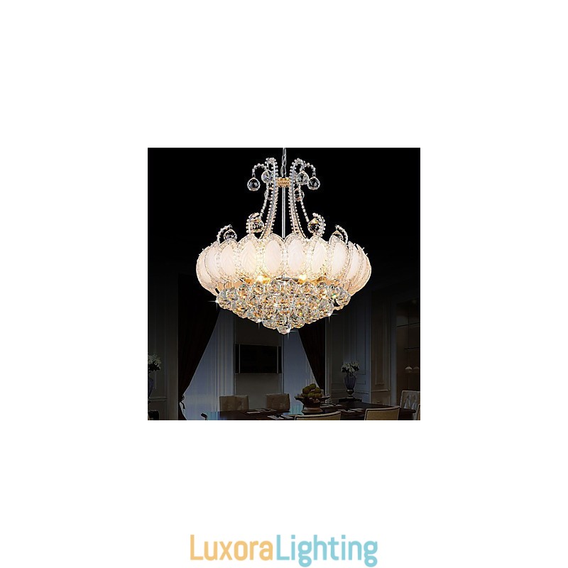 Designer Touch Decorative Modern Luxury Chandelier Crystal Pendant Light Diameter 50CM Contains 8 Bulbs