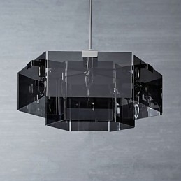 Designer Touch Decorative Rustic Lodge Painting Feature for Designers Metal Indoor 6 Bulbs Chandelier