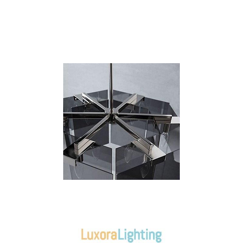 Designer Touch Decorative Rustic Lodge Painting Feature for Designers Metal Indoor 6 Bulbs Chandelier