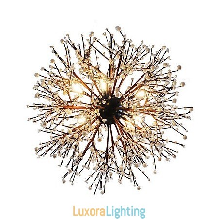 Designer Touch Decorative Modern Chandelier Firework Vintage Wrought Iron With 8 Lights Chandelier Island Pendant Lighting Ceiling Light