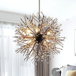 Designer Touch Decorative Modern Chandelier Firework Vintage Wrought Iron With 8 Lights Chandelier Island Pendant Lighting Ceiling Light
