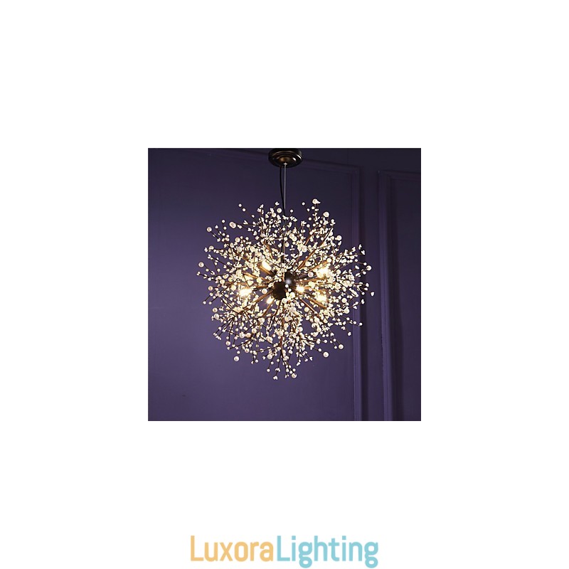 Designer Touch Decorative Modern Chandelier Firework Vintage Wrought Iron With 8 Lights Chandelier Island Pendant Lighting Ceiling Light