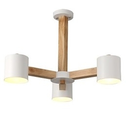 Designer Touch Decorative 3 Lights Chandelier Modern Contemporary Traditional Classic Vintage Country Wood Feature for Wood