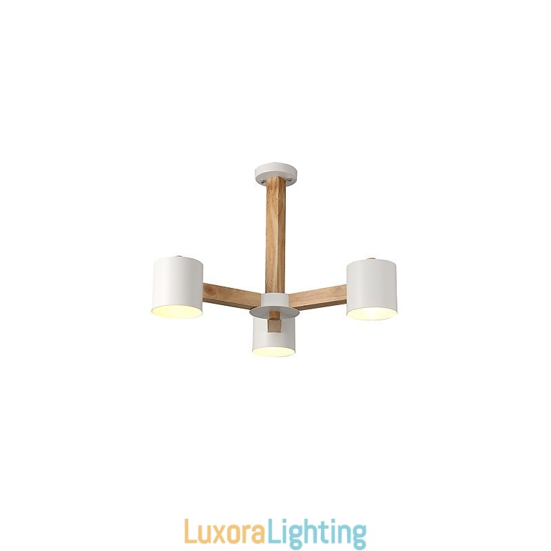 Designer Touch Decorative 3 Lights Chandelier Modern Contemporary Traditional Classic Vintage Country Wood Feature for Wood
