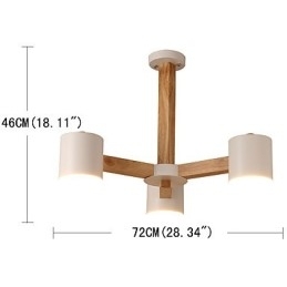 Designer Touch Decorative 3 Lights Chandelier Modern Contemporary Traditional Classic Vintage Country Wood Feature for Wood